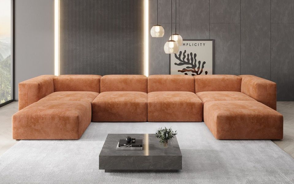 Luxusbetten24 Sofa Designer U Sofa Snug, günstig online kaufen