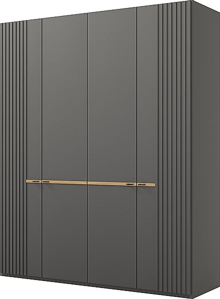 Musterring Kleiderschrank "Isabelle" Lamellen in Korpusfarbe, Griffe in sch günstig online kaufen