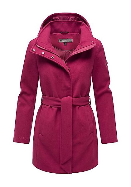 Marikoo Kurzmantel Katalinaa Eleganter Wickel Mantel mit Taillengürtel und günstig online kaufen