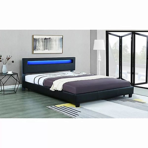 HTI-Line Bett Luis 180 schwarz Gr. 180 x 200 günstig online kaufen