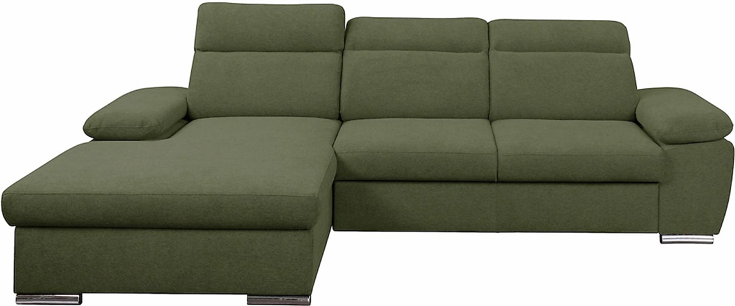 WERK2 Ecksofa "Palma modernes Schlafsofa mit Bettkasten, L-Form, B/T 282/18 günstig online kaufen