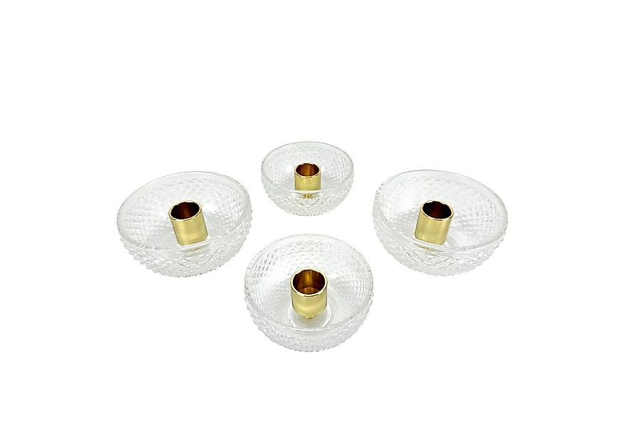 Online-Fuchs Kerzenständer für 4 Stabkerzen - Kerzenhalter rund aus Metall günstig online kaufen