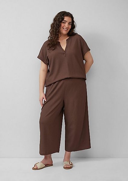 s.Oliver Culotte Hose Strukturierte Culotte mit Elastikbund günstig online kaufen