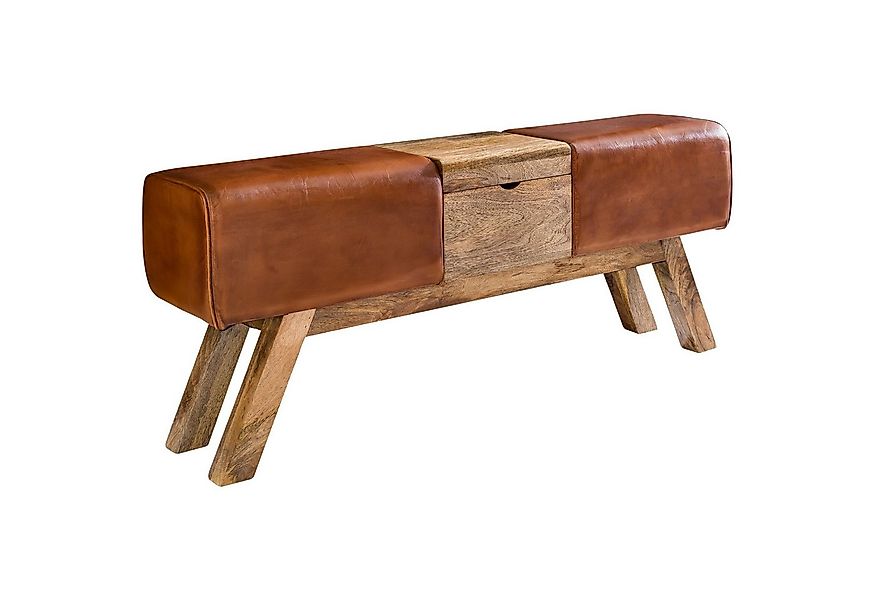 FINEBUY Truhenbank Sitzbank Turnbock Klappfach Hocker Turnhocker Garderoben günstig online kaufen