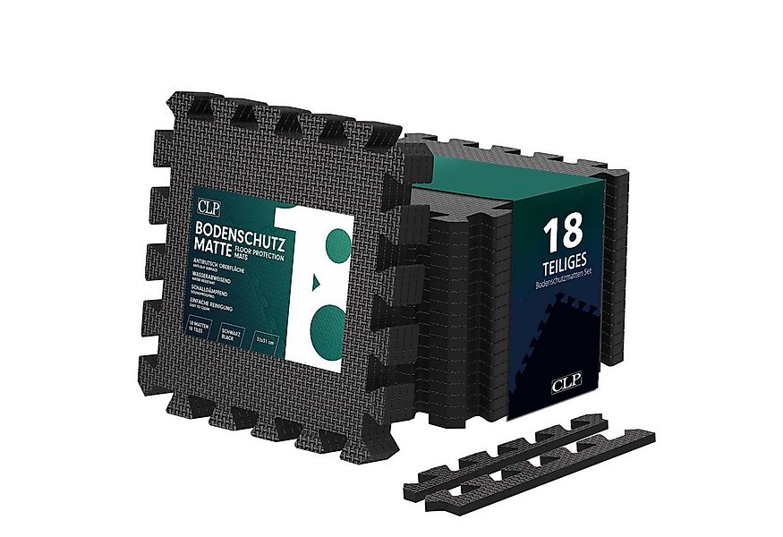 CLP Bodenschutzmatte Puzzlematte 30x30 cm, 18er Set, 18-St., 18er, rutschfe günstig online kaufen