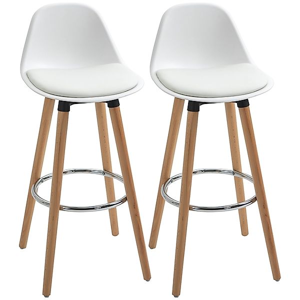 HOMCOM Barhocker 2er-Set Küchenhocker, Barstuhl mit günstig online kaufen