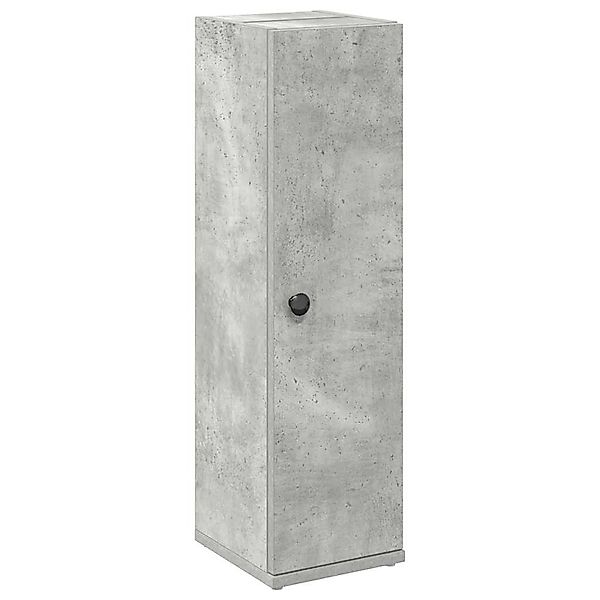 vidaXL Badezimmer-Set Badezimmerschrank mit Rollenhalter Betongrau günstig online kaufen