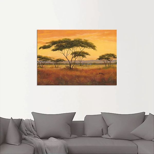 Artland Wandbild »Afrikalandschaft«, Afrika, (1 St.), als Alubild, Outdoorb günstig online kaufen
