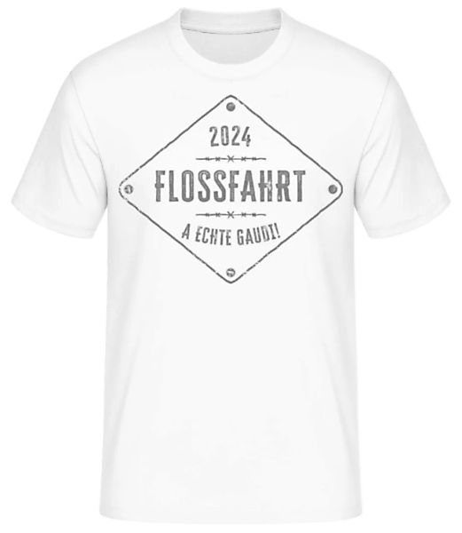 Flossfahrt 2024 A Echte Gaudi · Männer Basic T-Shirt günstig online kaufen