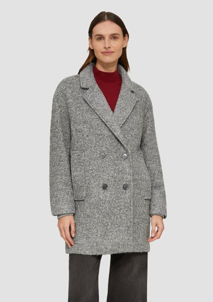 s.Oliver Funktionsmantel Outdoor-Mantel Bouclé-Mantel im Relaxed günstig online kaufen