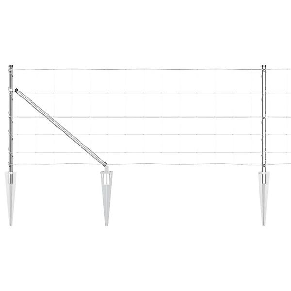 vidaXL Zaunpfosten Galvanisiert 100 x 0,8 m Stahl 3351468 günstig online kaufen