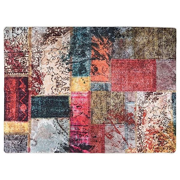 vidaXL Teppich Waschbar Patchwork Mehrfarbig 150x230 Cm Rutschfest 1907714 günstig online kaufen