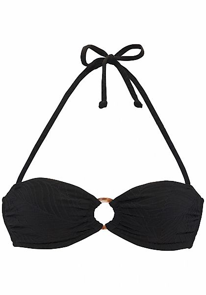 LASCANA Bandeau-Bikini-Top "Fay", aus eleganter Strukturware günstig online kaufen