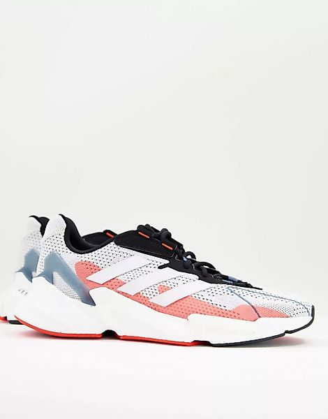 adidas Training – X9000L4 – Sneaker in Weiß mit Details in Rot günstig online kaufen