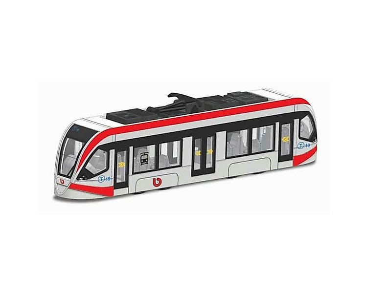 Bburago Spielzeug-Auto 18-32105 - Modellzug - Street Fire City Tram (rot-we günstig online kaufen