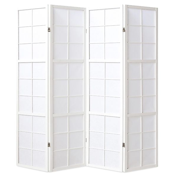 Homestyle4u 4-tlg. Paravent Shoji in Weiß 176x175 cm 438 günstig online kaufen