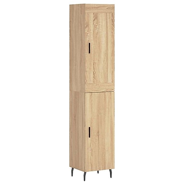 vidaXL Highboard Sonoma-Eiche 34,5x34x180 cm Holzwerkstoff 3200148 günstig online kaufen