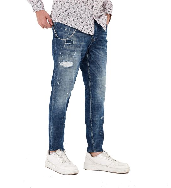 Denim Distriqt Skinny-fit-Jeans Destroyed Herren Jeans günstig online kaufen