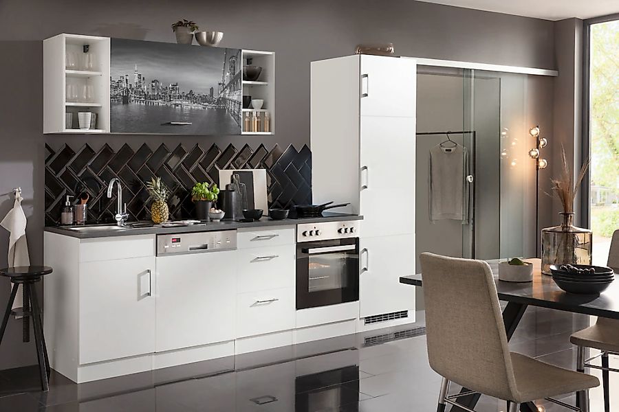 KOCHSTATION Küchenzeile "KS-Paris – Küchen mit einzigartigen Fotomotiven au günstig online kaufen