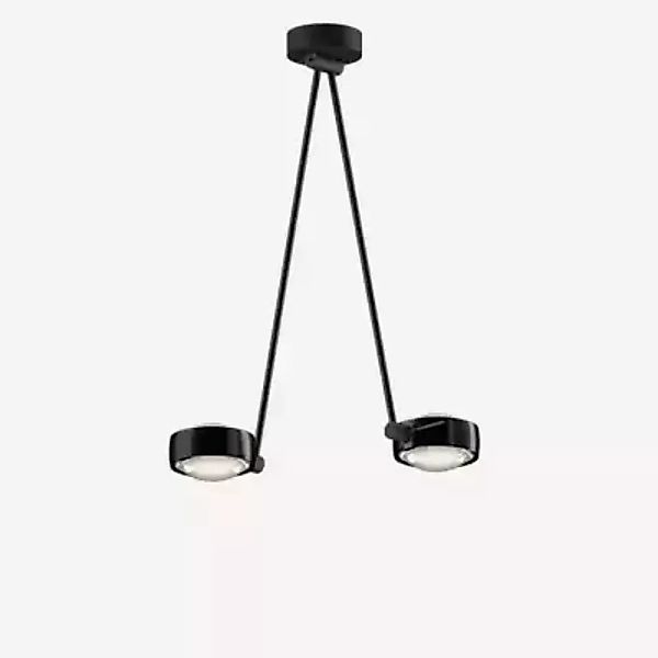 Occhio Sento Soffitto Due 60 Up D Deckenleuchte LED 2-flammig, Kopf black p günstig online kaufen