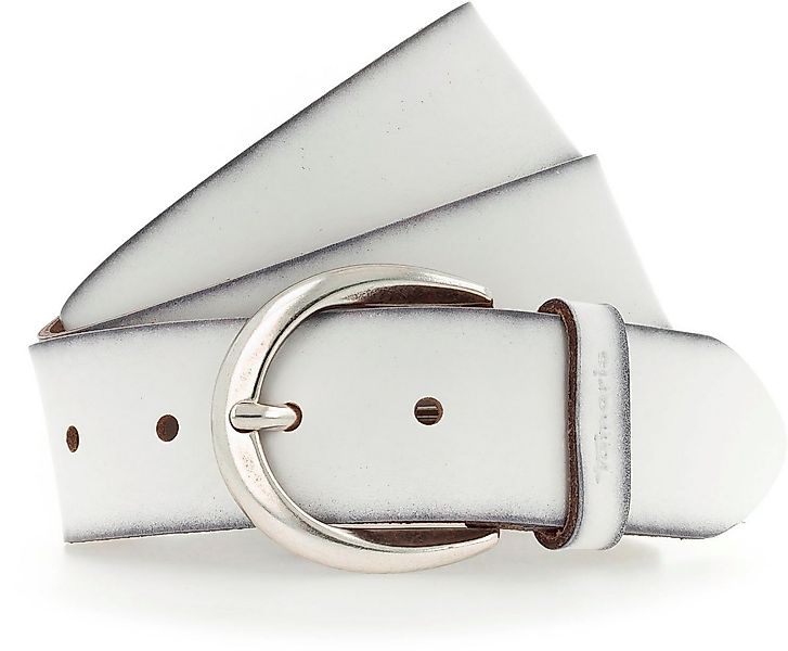 Tamaris Ledergürtel mit Logoschriftzug auf der Gürtelschlaufe, Basic-Style günstig online kaufen