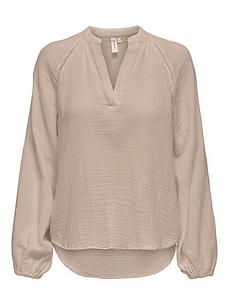 ONLY Blusenshirt Legere Shirt Bluse mit Ballonärmeln V-Neck Top ONLTHYRA ON günstig online kaufen