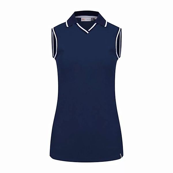 KJUS Poloshirt Kjus V-Neck Sleeveless Polo Atlanta Blue günstig online kaufen