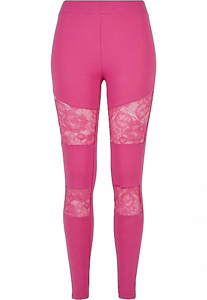 URBAN CLASSICS Leggings "Urban Classics Damen Ladies Laces Inset Leggings" günstig online kaufen