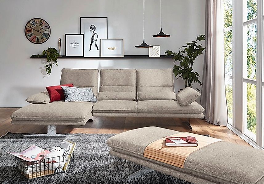 W.SCHILLIG Ecksofa »broadway, Designsofa mit tollem Sitzkomfort, L-Form«, S günstig online kaufen