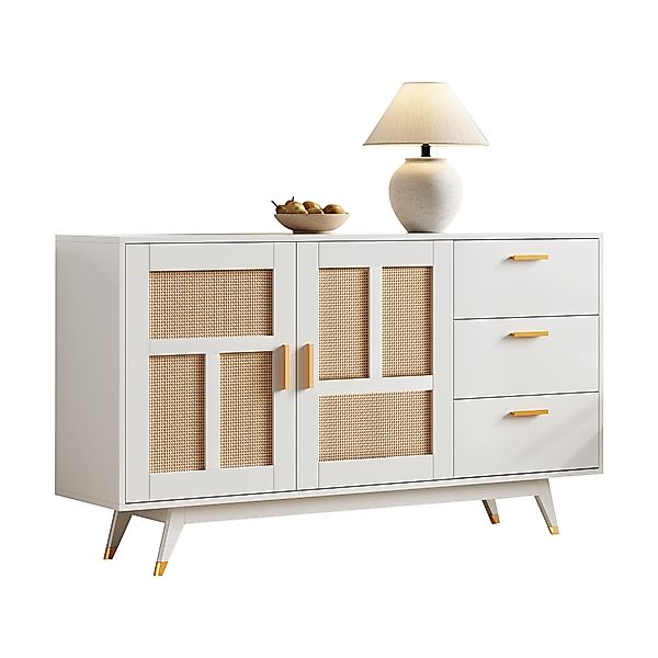 HAUSS SPOLE Sideboard Rattan Schrank mit günstig online kaufen