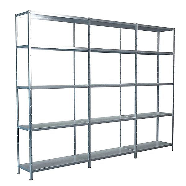 Schulte Steck-Grund- und 2 x Anbauregale 200 cm x 360 cm x 35 cm Verzinkt günstig online kaufen