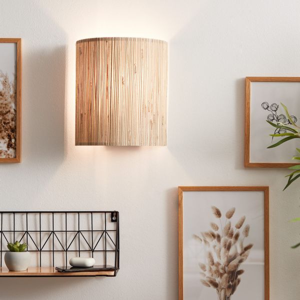 Brilliant Wandleuchte Wimea Natur 26 cm x 12 cm x 23 cm günstig online kaufen
