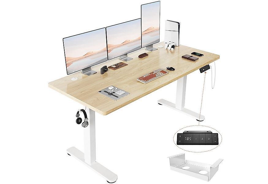 HOMALL Schreibtisch Höhenverstellbarer Schreibtisch mit 3 Höhen-Speicherfun günstig online kaufen