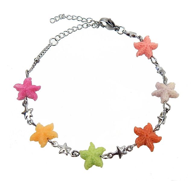 Ella Jonte Armband, Seesterne gold oder silber bunt Edelstahl in Geschenktü günstig online kaufen