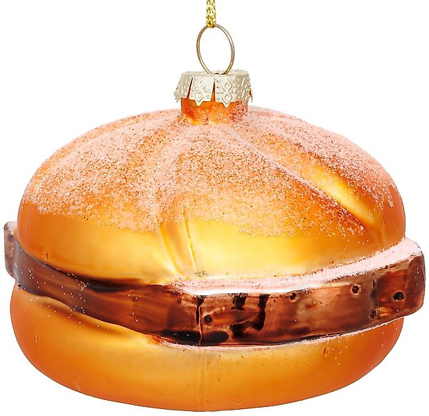 SIKORA Weihnachtsbaumkugel Leberkäs Brötchen Besondere Weihnachtskugel Glas günstig online kaufen