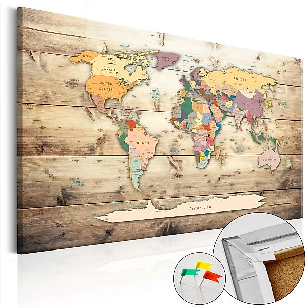 Korkbild - The World At Your Fingertips [cork Map] günstig online kaufen