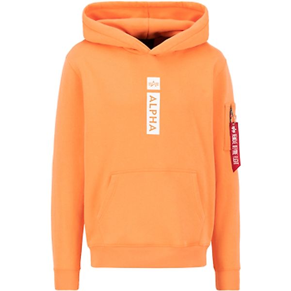 Alpha  Sweatshirt Alpha Puff Print Hoodie - tangerine günstig online kaufen