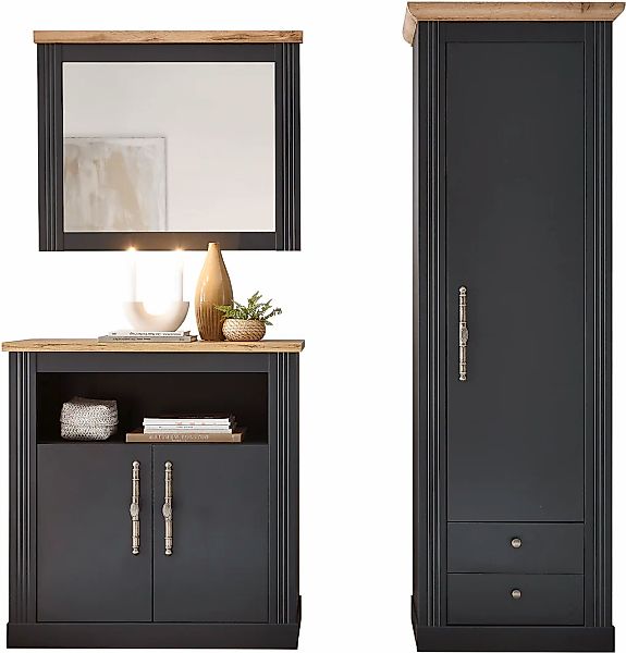 Home affaire Garderoben-Set "WESTMINSTER TOPSELLER", (3 St., Kommode, Spieg günstig online kaufen