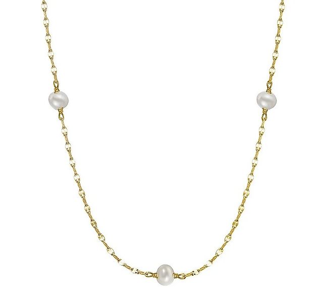 Runde Perlé Perlenkette Charlotte zarte Kette mit Perle, handgefertigte Hal günstig online kaufen