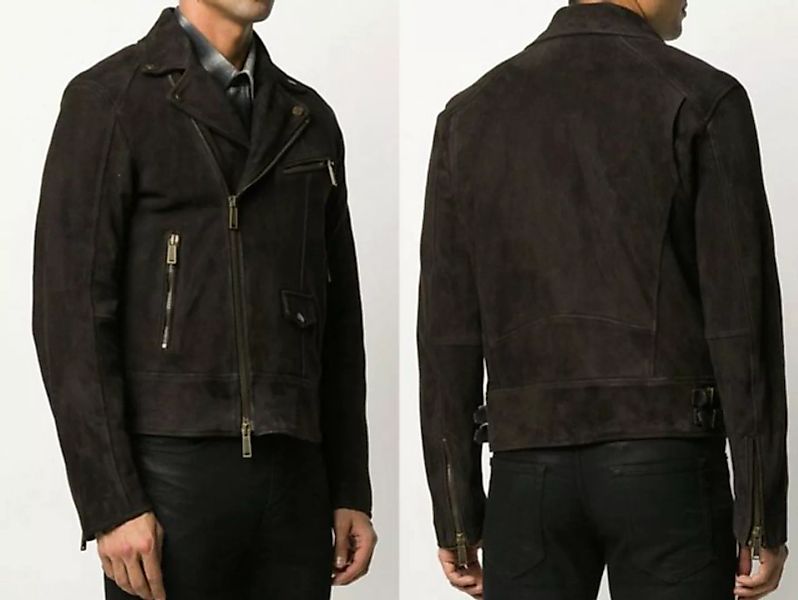 Dsquared2 Winterjacke DSQUARED2 Suede Leather Biker Style Jacket Iconic Blo günstig online kaufen