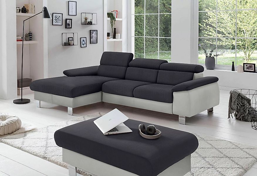 COTTA Polstergarnitur "Komaris L-Form", (Set), Set bestehend aus: Ecksofa m günstig online kaufen