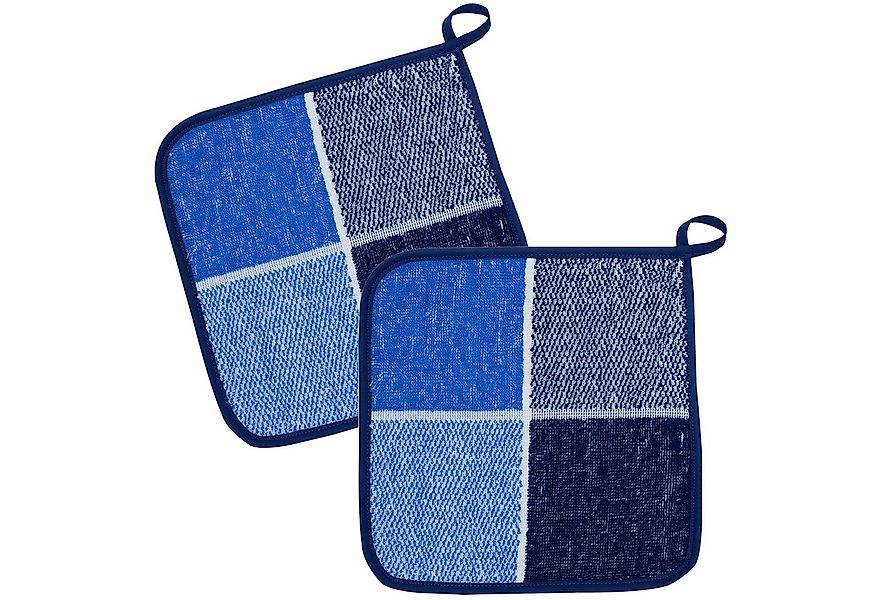 Kracht Topflappen Blockkaro, (Set, 2-tlg., 2-teilig), 2er Set Topflappen, B günstig online kaufen