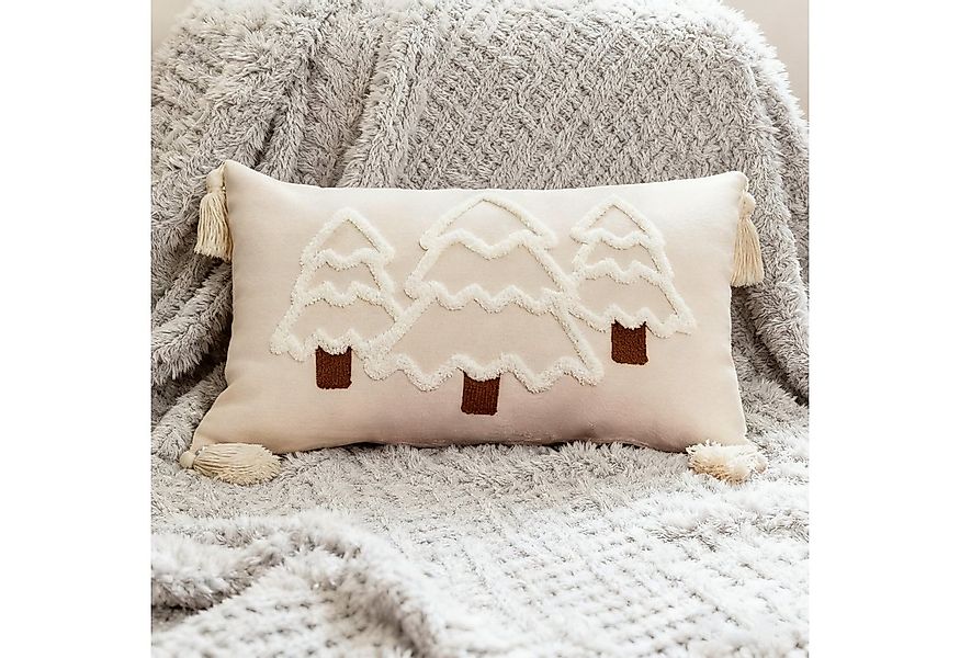 REDOM Kissenbezüge Weihnachtskissenbezug 30x50 cm dekorativer Kissenbezug o günstig online kaufen