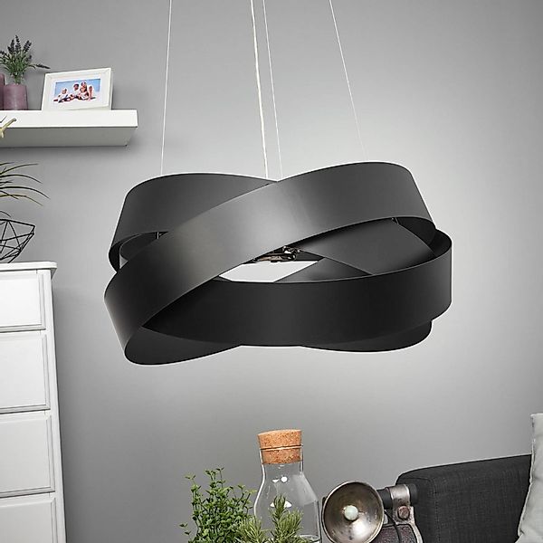 Pendelleuchte Pura in Schwarz, 60cm, 8x G9 günstig online kaufen