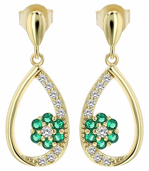 Adelia´s Paar Ohrhänger "Damen Ohrringe – Ohrhänger aus 925 Silber mit Zirk günstig online kaufen