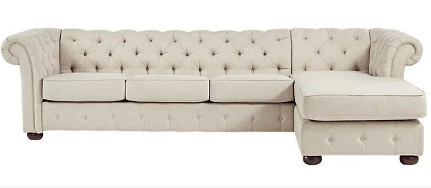 Xlmoebel Ecksofa Beiges Ecksofa Wohnlandschaft mit Chesterfield Design, Her günstig online kaufen