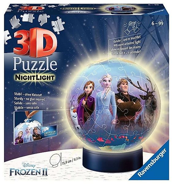 Ravensburger 3D-Puzzle 72 Teile Ravensburger 3D Puzzle Ball Nachtlicht Disn günstig online kaufen