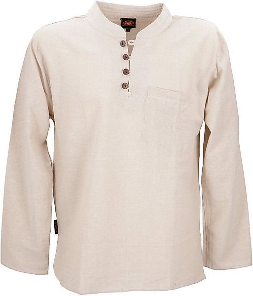Guru-Shop Hemd & Shirt Nepal Ethno Yogahemd mit Kokosknöpfen,.. Ethno Style günstig online kaufen