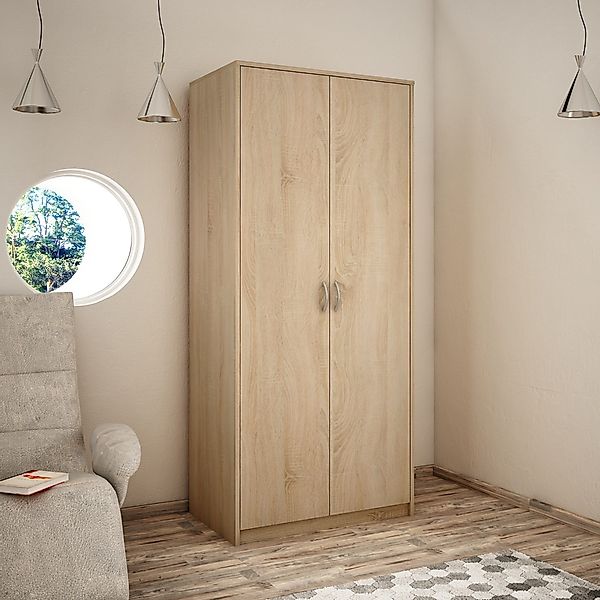 Home Collective Garderobenschrank Kleiderschrank mit 2 günstig online kaufen
