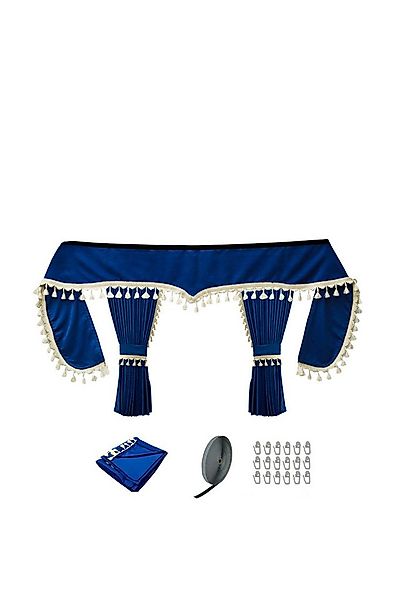 Gardinen by Justyna Verdunkelungsvorhang Lkw Gardine Blau (5 St), Kräuselba günstig online kaufen